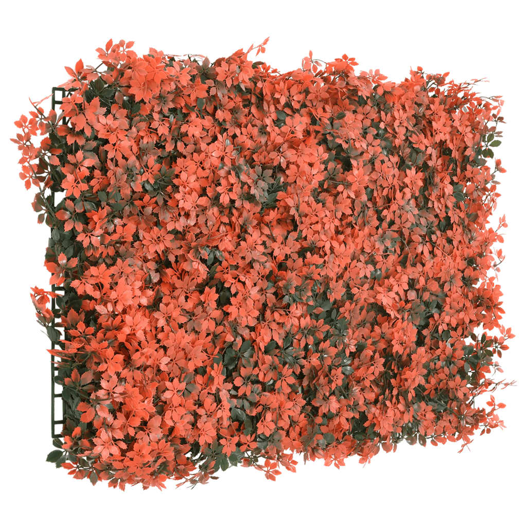 vidaXL Ahornblatt-Sichtschutz Künstlich 6 Stk. Hellrot 40x60 cm
