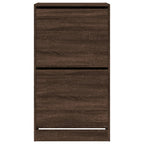 vidaXL Schuhschrank mit 2 Klappen Braun Eiche-Optik 60x42x108 cm