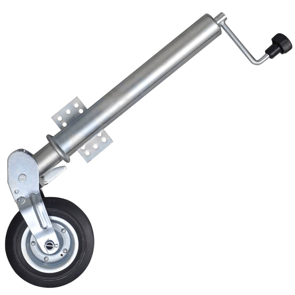 vidaXL Stützrad 60 mm mit 2 Stützrohren und 2 Klemmen