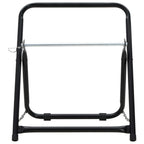 vidaXL Schlauchwagen 48 cm 45 kg Schwarz Pulverbeschichteter Stahl