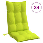 vidaXL Hochlehner-Auflagen 4 Stk. Knallgrün Oxford-Gewebe