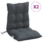 vidaXL Niedriglehner-Auflagen 2 Stk. Anthrazit Oxford-Gewebe