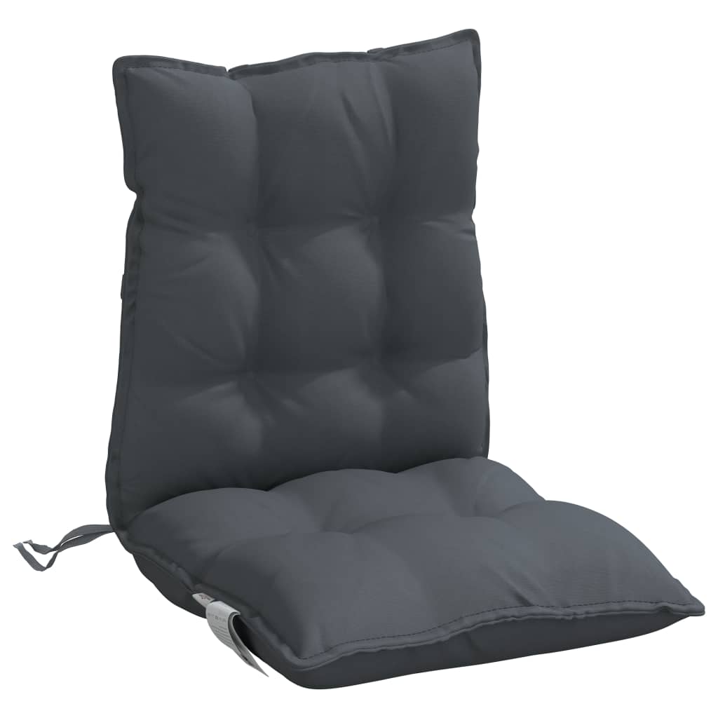 vidaXL Niedriglehner-Auflagen 4 Stk. Anthrazit Oxford-Gewebe