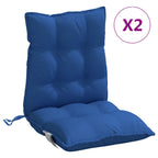 vidaXL Niedriglehner-Auflagen 2 Stk. Königsblau Oxford-Gewebe