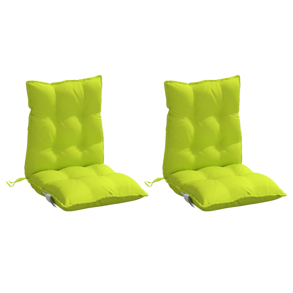 vidaXL Niedriglehner-Auflagen 2 Stk. Knallgrün Oxford-Gewebe