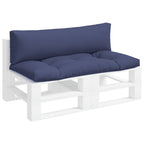 vidaXL Palettenkissen 2 Stk. Marineblau Oxford-Gewebe