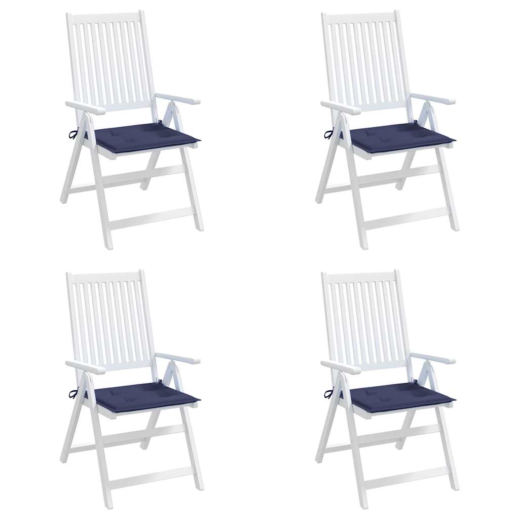 vidaXL Palettenkissen 4 Stk. Marineblau 40x40x4 cm Oxford-Gewebe
