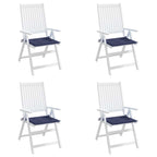 vidaXL Palettenkissen 4 Stk. Marineblau 40x40x4 cm Oxford-Gewebe
