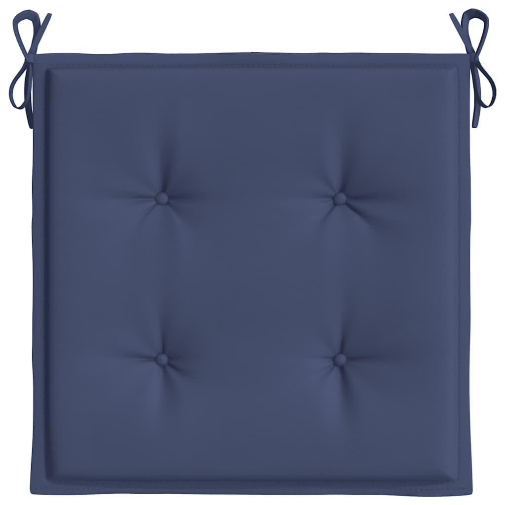 vidaXL Palettenkissen 4 Stk. Marineblau 40x40x4 cm Oxford-Gewebe