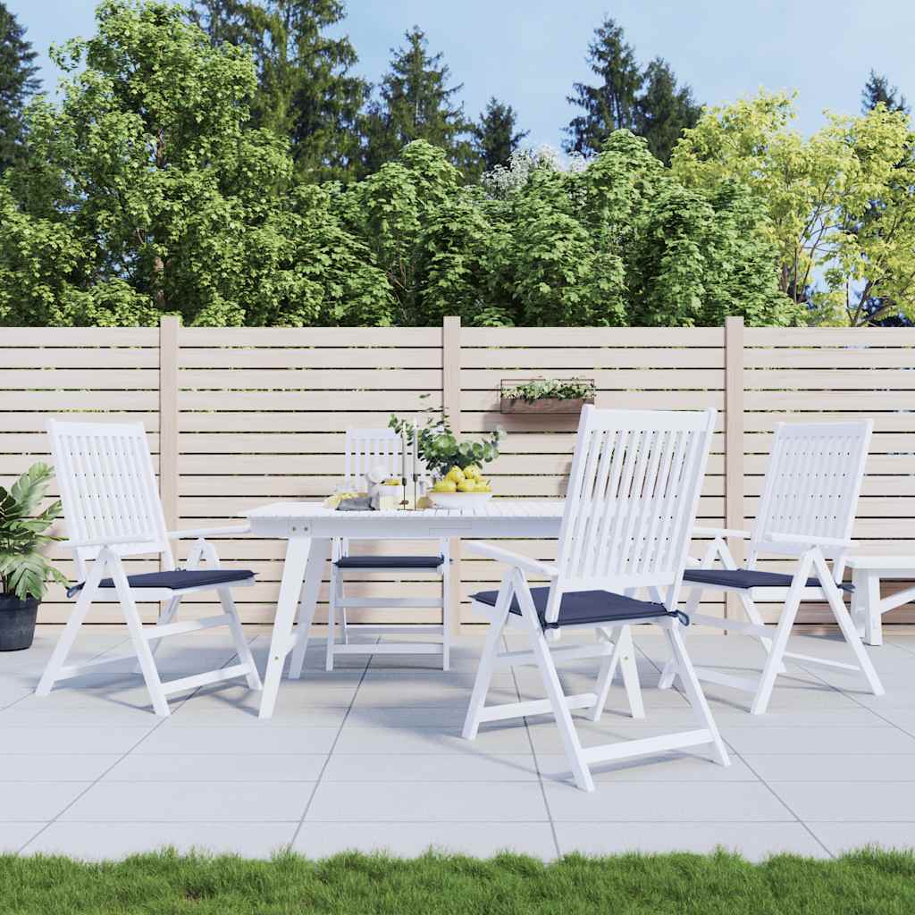 vidaXL Palettenkissen 4 Stk. Marineblau 40x40x4 cm Oxford-Gewebe