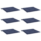 vidaXL Palettenkissen 6 Stk. Marineblau 50x50x4 cm Oxford-Gewebe