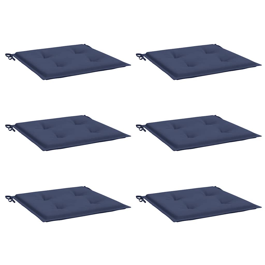 vidaXL Palettenkissen 6 Stk. Marineblau 50x50x4 cm Oxford-Gewebe