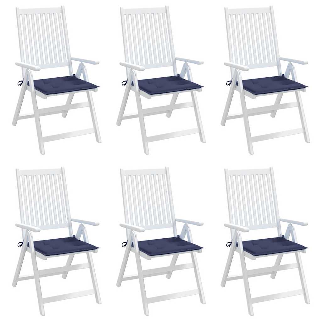 vidaXL Palettenkissen 6 Stk. Marineblau 50x50x4 cm Oxford-Gewebe