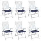 vidaXL Palettenkissen 6 Stk. Marineblau 50x50x4 cm Oxford-Gewebe