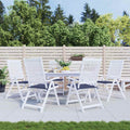 vidaXL Palettenkissen 6 Stk. Marineblau 50x50x4 cm Oxford-Gewebe