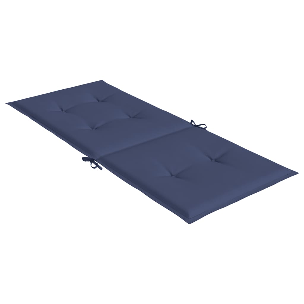 vidaXL Hochlehner-Auflagen 6 Stk. Marineblau Stoff