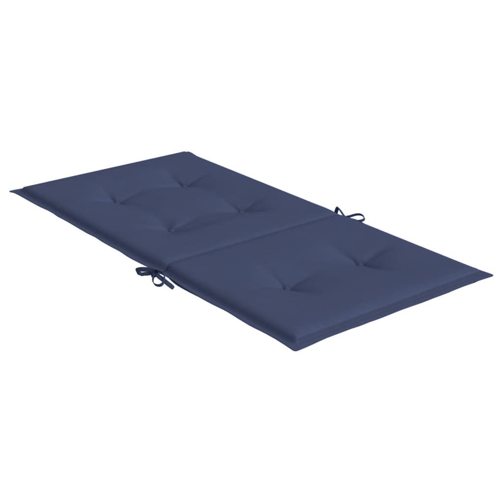 vidaXL Niedriglehner-Auflagen 2 Stk. Marineblau Stoff