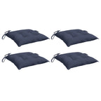 vidaXL Stuhlkissen 4 Stk. Marineblau 40x40x7 cm Oxford-Gewebe