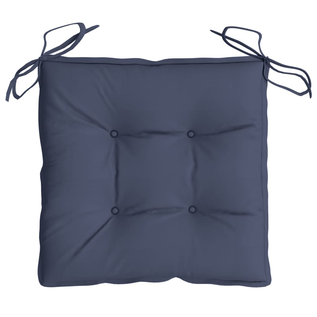 vidaXL Stuhlkissen 6 Stk. Marineblau 40x40x7 cm Oxford-Gewebe