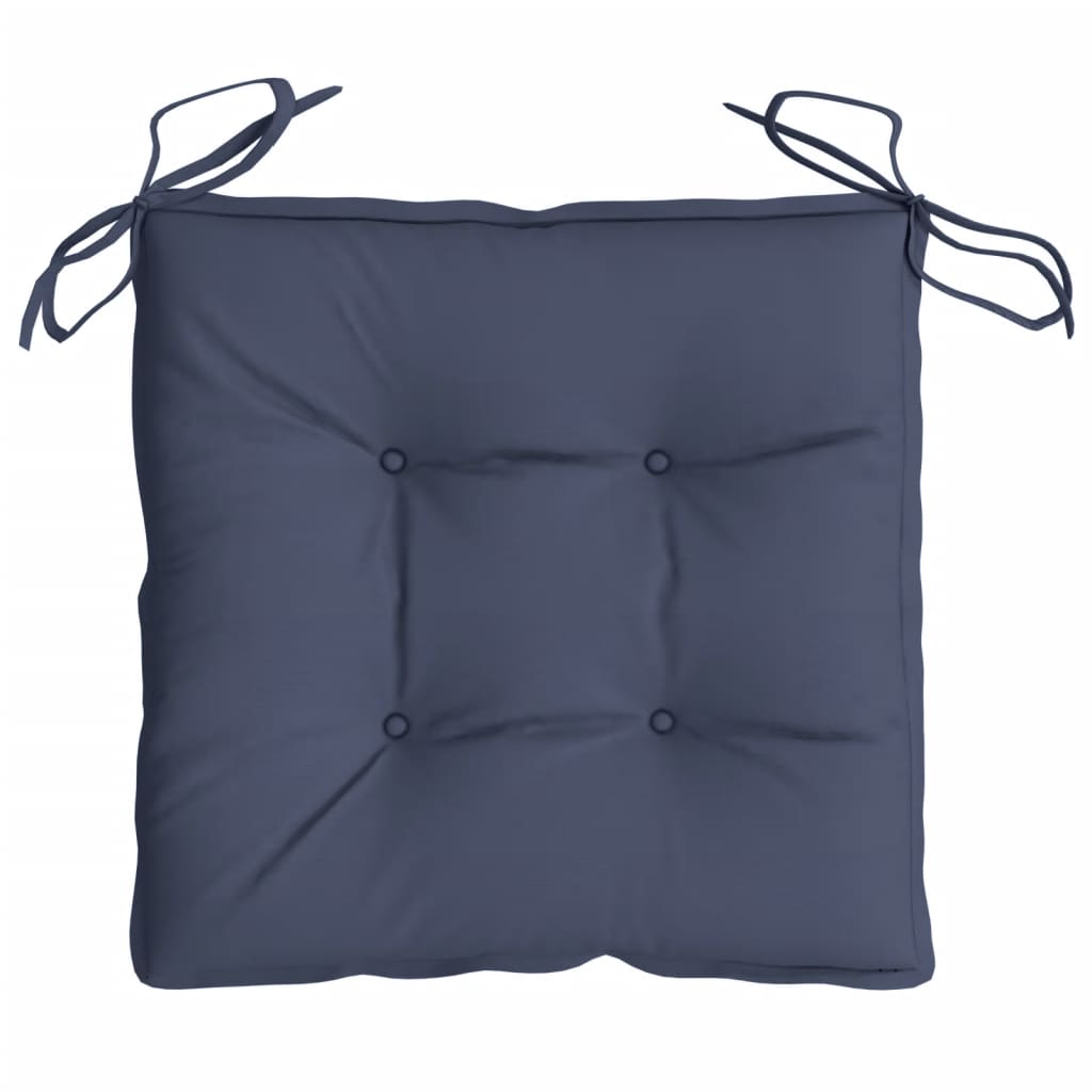 vidaXL Stuhlkissen 2 Stk. Marineblau 50x50x7 cm Oxford-Gewebe