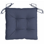 vidaXL Stuhlkissen 2 Stk. Marineblau 50x50x7 cm Oxford-Gewebe