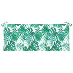 vidaXL Gartenbank-Auflagen 2 Stk. Blattmuster 120x50x7cm Oxford-Gewebe