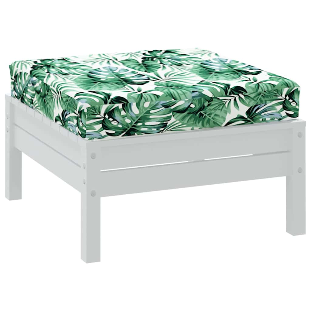 vidaXL Palettenkissen Blattmuster 60x60x9,5 cm Oxford-Gewebe