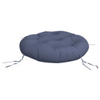 vidaXL Kissen Rund Marineblau Ø 60x11 cm Oxford-Gewebe