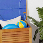vidaXL Gartenbox mit Lüftungsschlitzen 60x50x56 cm Massivholz Akazie