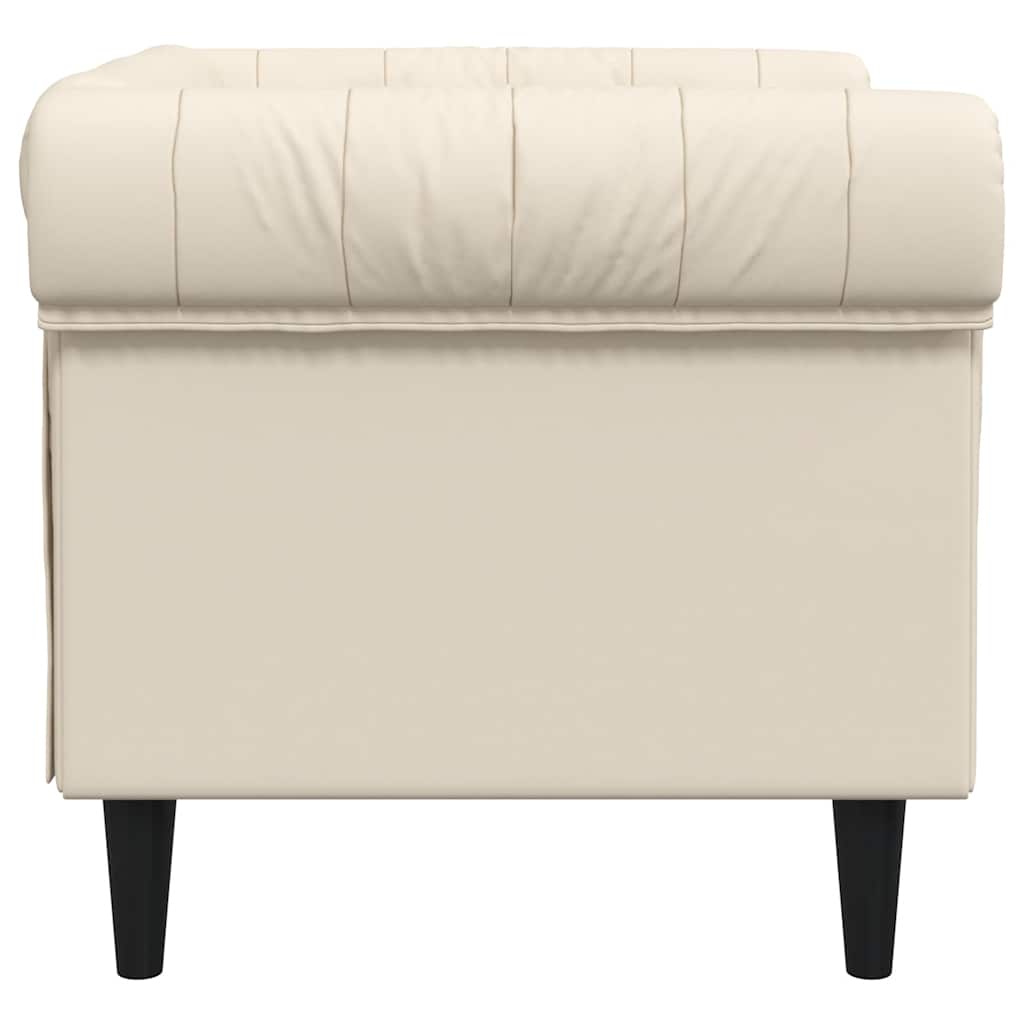 vidaXL Sessel Chesterfield Leinen