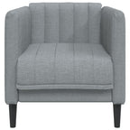 vidaXL Sessel Hellgrau Stoff
