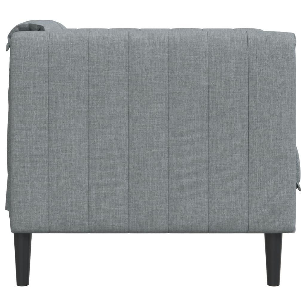 vidaXL Sessel Hellgrau Stoff