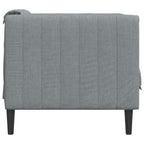 vidaXL Sessel Hellgrau Stoff