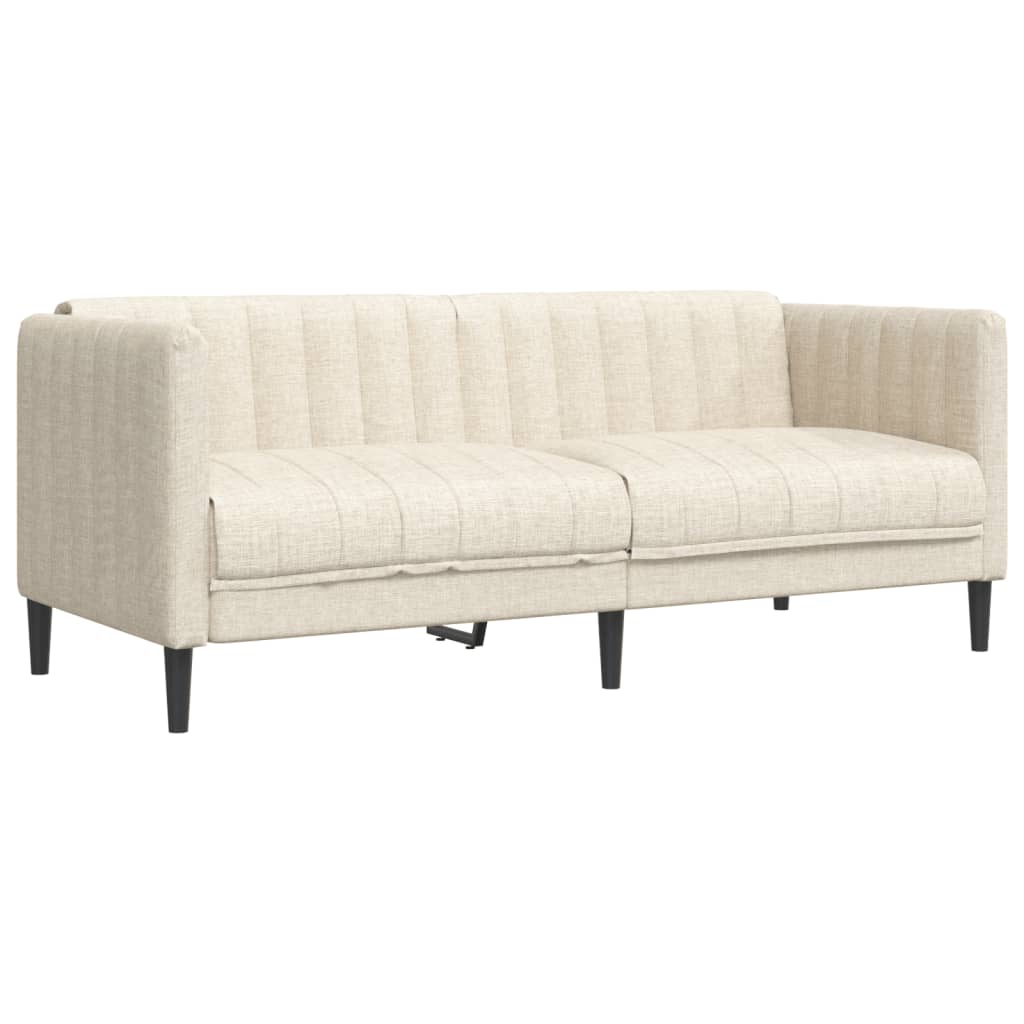 vidaXL 2-Sitzer-Sofa Leinen