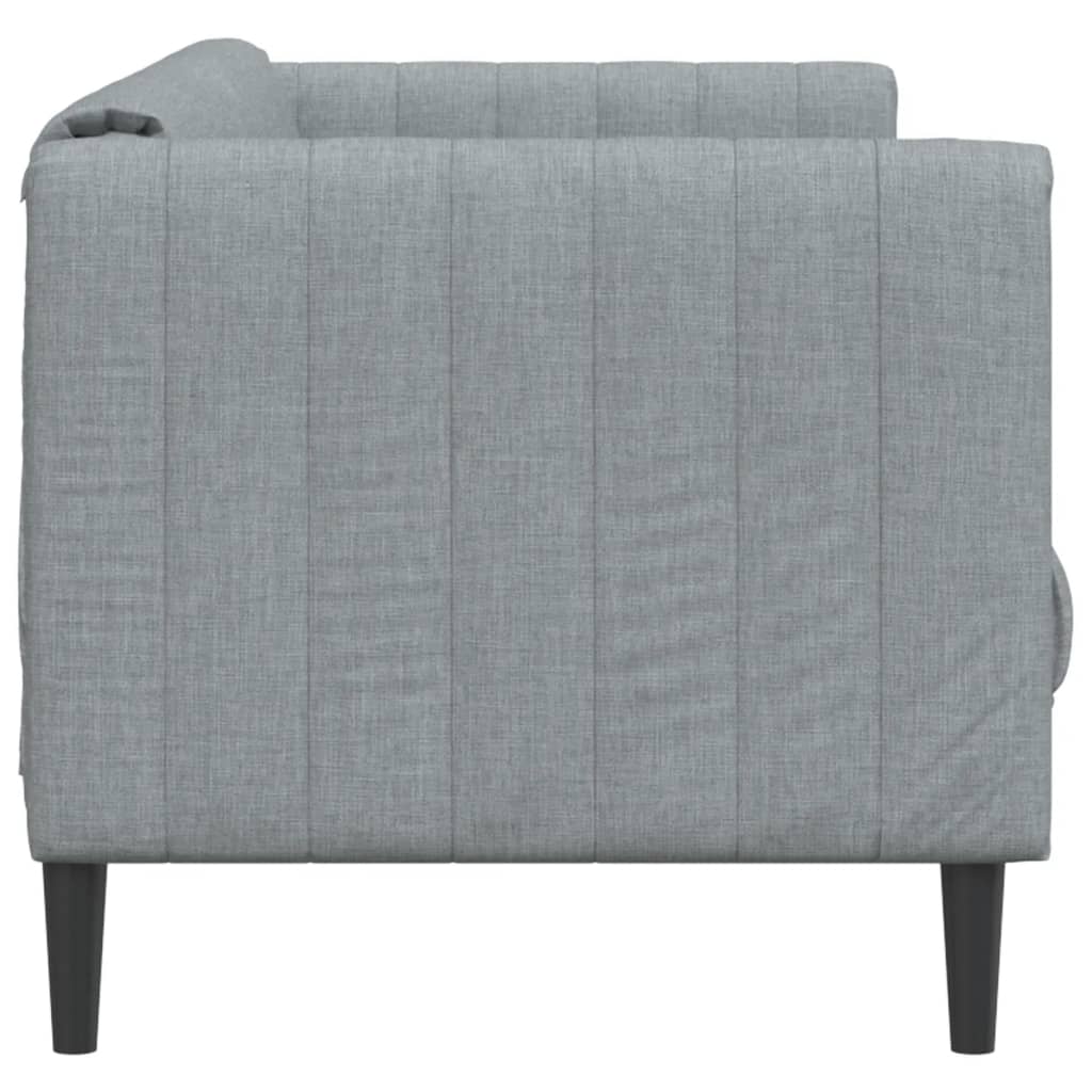 vidaXL Sofa 3-Sitzer Hellgrau Stoff