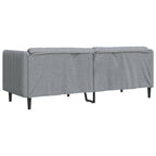 vidaXL Sofa 3-Sitzer Hellgrau Stoff