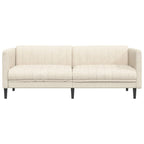 vidaXL 3-Sitzer-Sofa Leinen