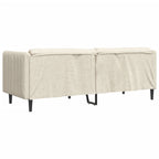 vidaXL 3-Sitzer-Sofa Leinen