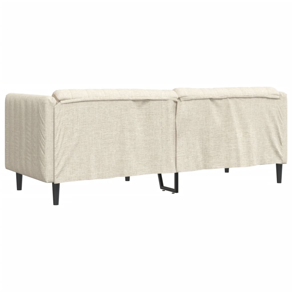 vidaXL 3-Sitzer-Sofa Leinen