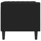 vidaXL Chesterfield-Sessel Schwarz Kunstleder