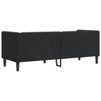 vidaXL Chesterfield-Sofa 3-Sitzer Schwarz Kunstleder