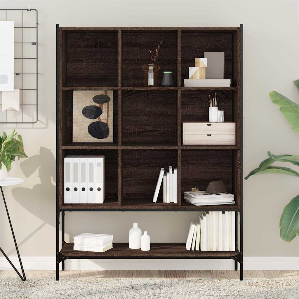 vidaXL Bücherregal Braun Eichen-Optik 102x30x141,5 cm Holzwerkstoff