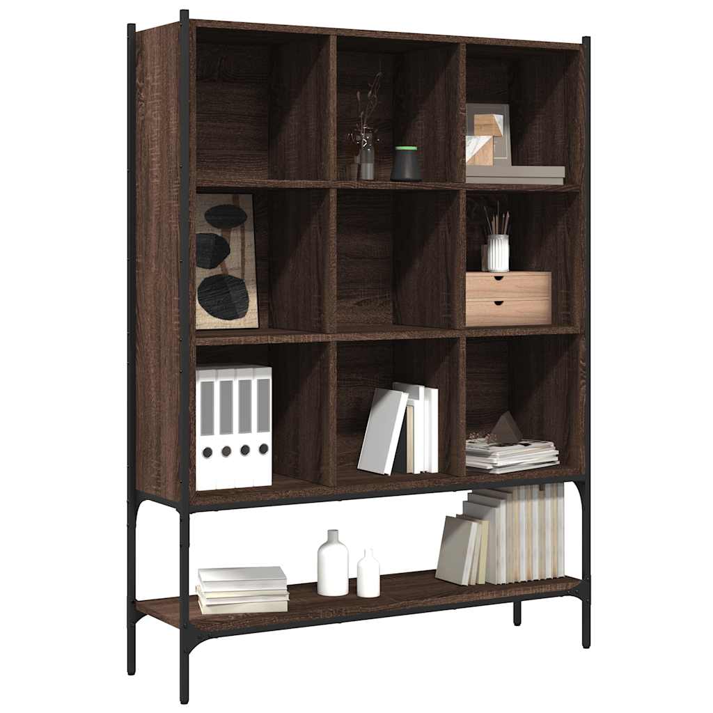 vidaXL Bücherregal Braun Eichen-Optik 102x30x141,5 cm Holzwerkstoff