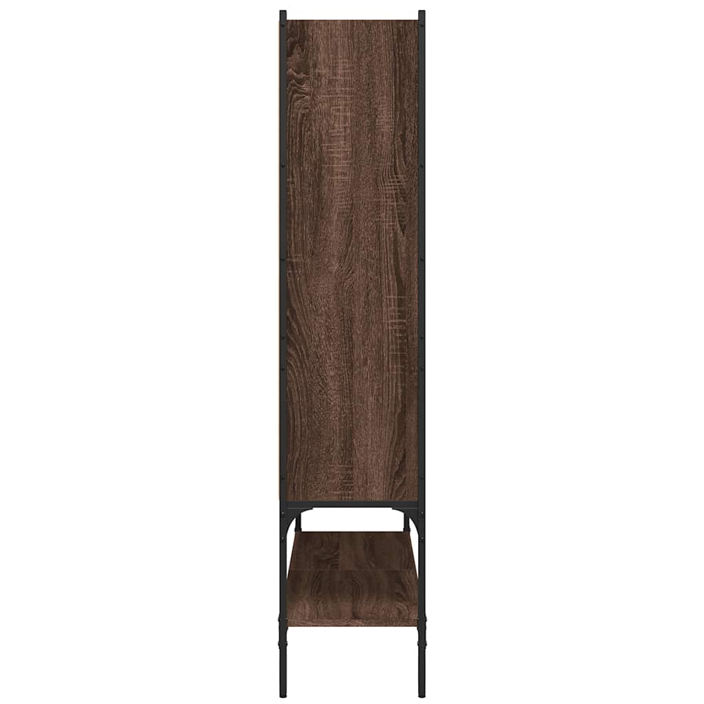 vidaXL Bücherregal Braun Eichen-Optik 102x30x141,5 cm Holzwerkstoff