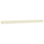 vidaXL Markisenvolant Creme Gestreift 3 m