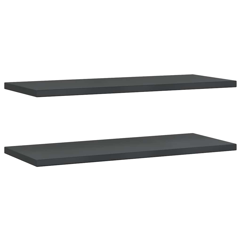 vidaXL Wandregale 2 Stk. Schwarz Edelstahl