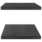 vidaXL Wandregale 2 Stk. Schwarz Edelstahl