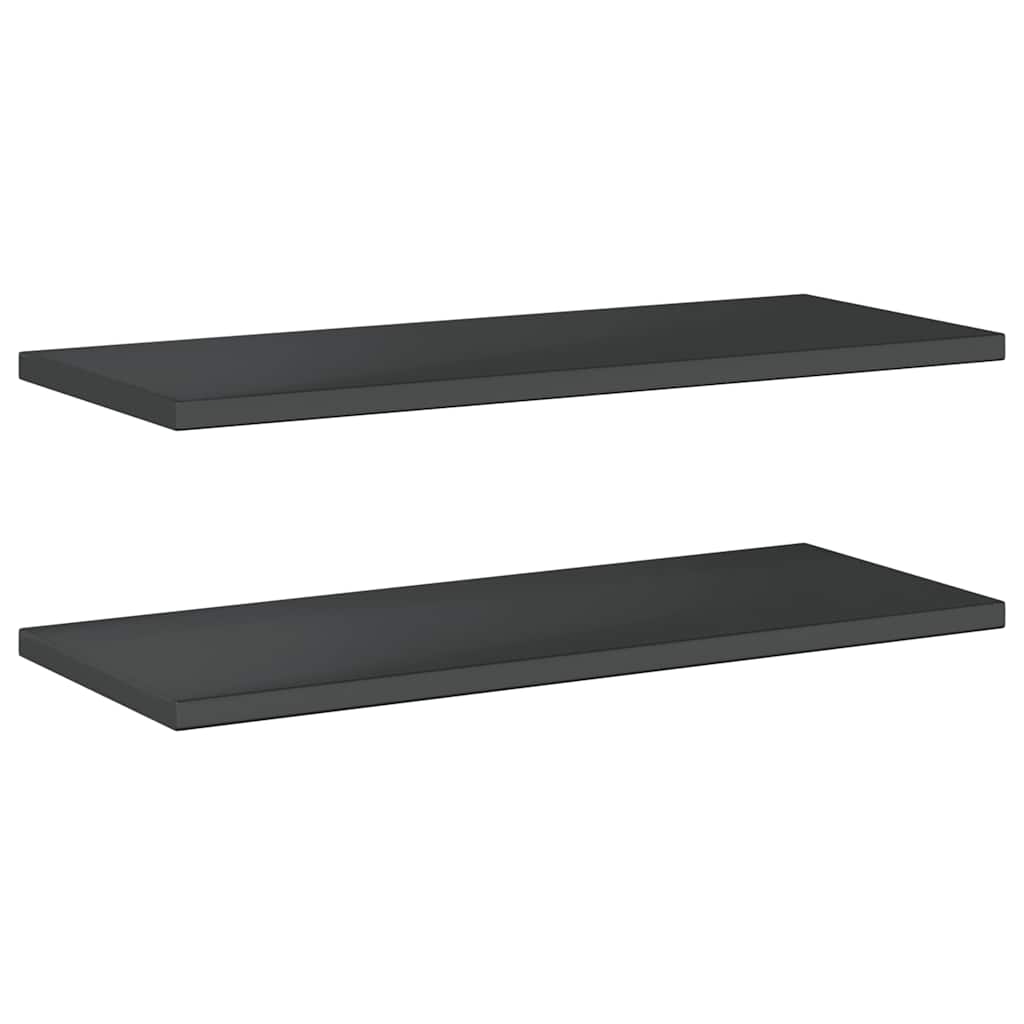 vidaXL Wandregale 2 Stk. Schwarz Edelstahl