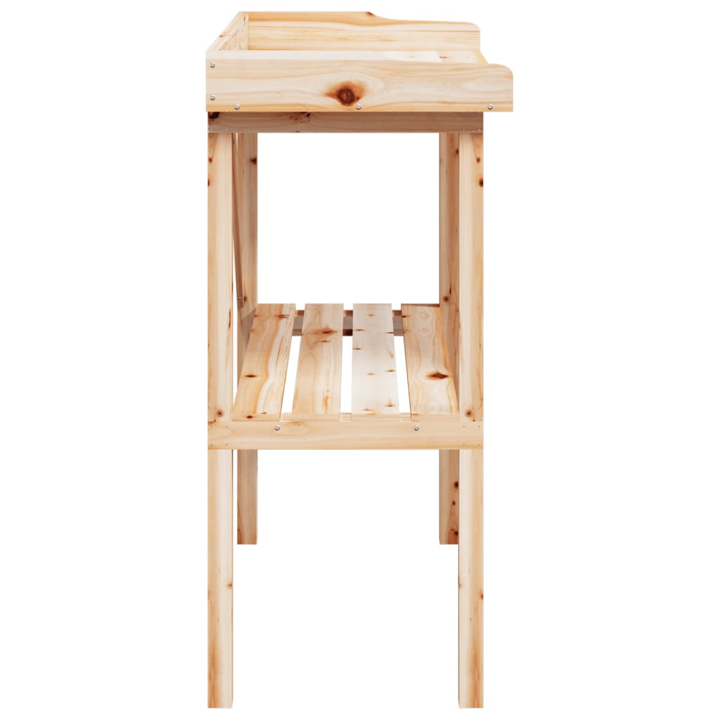 vidaXL Pflanztisch mit Ablage 78x38x82,5 cm Massivholz Tanne