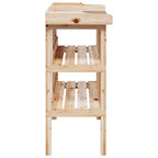 vidaXL Pflanztisch mit Ablagen 78x38x82,5 cm Massivholz Tanne